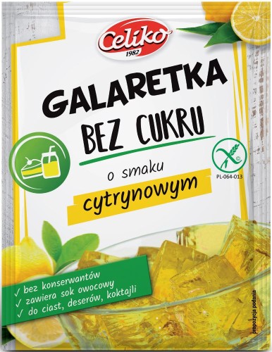 23551GALARETKA BEZ CUKRU O SMAKU CYTRYNOWYM BEZGLUTENOWA 14 g - CELIKO-1