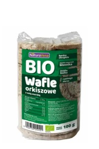 Wafle orkiszowe pełnoziarniste z solą morską bio 100 g - naturavena