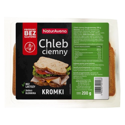 23327CHLEB CIEMNY BEZGLUTENOWY 200 g - NATURAVENA-1