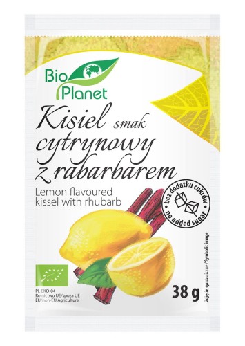 22713KISIEL O SMAKU CYTRYNOWYM Z RABARBAREM BIO 38 g - BIO PLANET-1