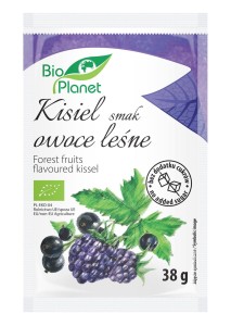 Kisiel o smaku owoców leśnych z owocami jagodowymi bio 38 g - bio planet