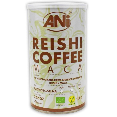 25981KAWA ROZPUSZCZALNA "REISHI + MACA" BIO 100 g - ANI-1