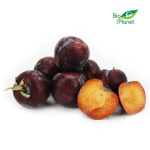 Śliwki czerwone świeże bio (około 0,40 kg)
