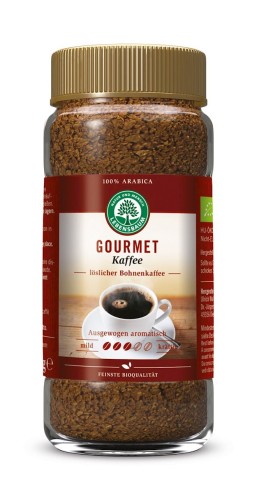 20100KAWA ROZPUSZCZALNA LIOFILIZOWANA ARABICA GOURMET 100 % BIO 100 g - LEBENSBAUM-1