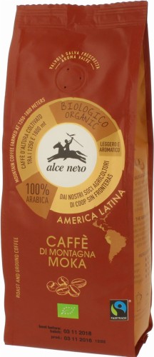 9899KAWA MIELONA ARABICA 100 % MOKA FAIR TRADE GÓRSKA BIO 250 g - ALCE NERO-1