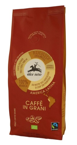 10383KAWA ZIARNISTA ARABICA 100 % FAIR TRADE BIO 500 g - ALCE NERO-1