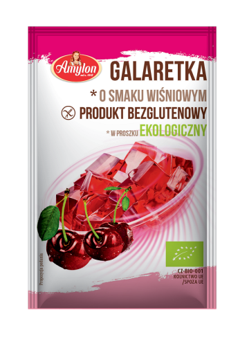 10404GALARETKA O SMAKU WIŚNIOWYM BEZGLUTENOWA BIO 40 g - AMYLON-1