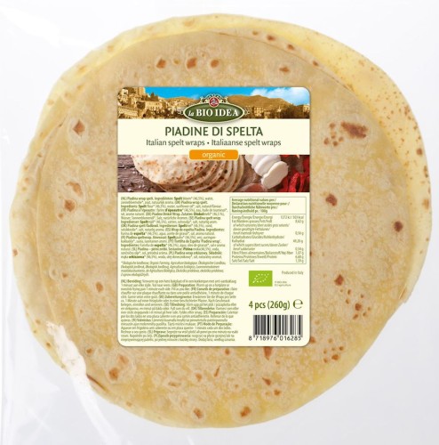 7665TORTILLA ORKISZOWA PIADINA BIO 260 g - LA BIO IDEA-1