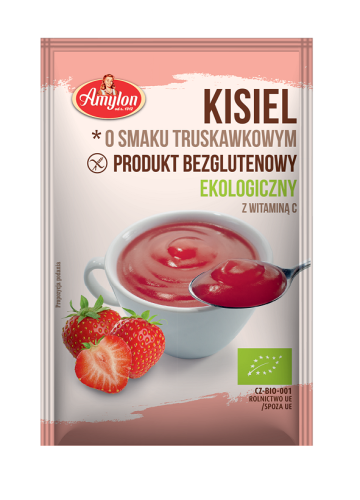 10734KISIEL INSTANT O SMAKU TRUSKAWKOWYM BEZGLUTENOWY BIO 30 g - AMYLON-1