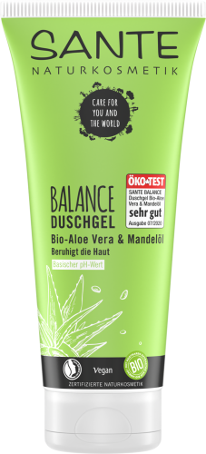 16436ŻEL POD PRYSZNIC BALANCE ALOES I OLEJEK MIGDAŁOWY ECO 200 ml - SANTE-1
