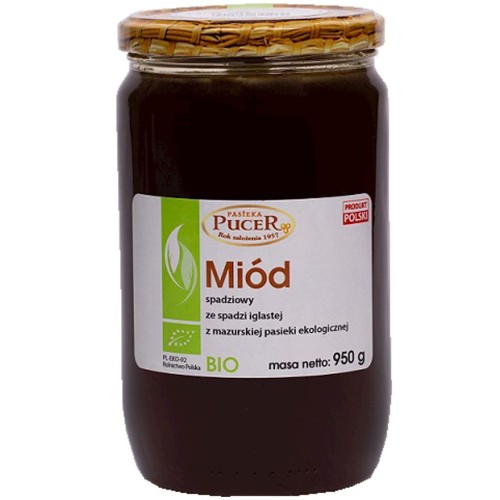 20048MIÓD SPADZIOWY ZE SPADZI IGLASTEJ BIO 950 g - PASIEKA PUCER-1