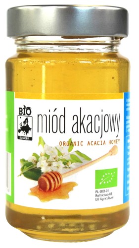8769MIÓD NEKTAROWY AKACJOWY BIO 300 g - BIO PLANET-1