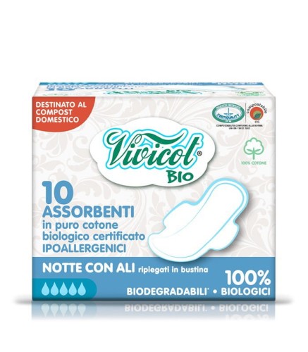 16791PODPASKI HIGIENICZNE ZE SKRZYDEŁKAMI NA NOC 10 szt. - VIVICOT-1