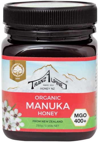 13478MIÓD MANUKA MGO 400+ BIO 250 g - TRANZALPINE-1
