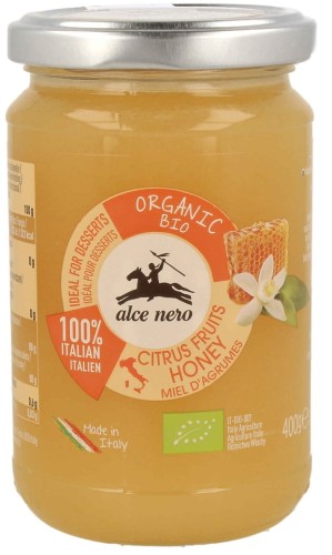 14646MIÓD NEKTAROWY Z KWIATÓW CYTRUSOWYCH BIO 400 g - ALCE NERO-1