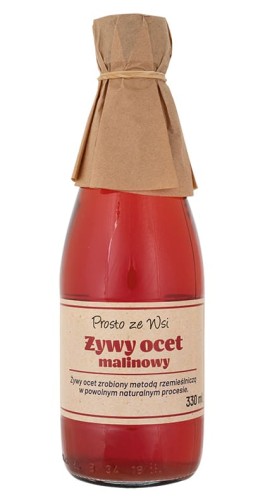 26024ŻYWY OCET MALINOWY 330 ml - PROSTO ZE WSI-1
