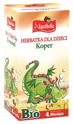 10033HERBATKA DLA DZIECI - KOPER PO 4 MIESIĄCU BIO (20 x 1,5 g) 30 g - APOTHEKE-1