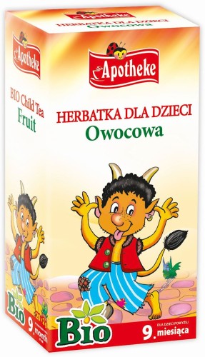 14474HERBATKA DLA DZIECI - OWOCOWA PO 9 MIESIĄCU BIO (20 x 2 g) 40 g - APOTHEKE-1