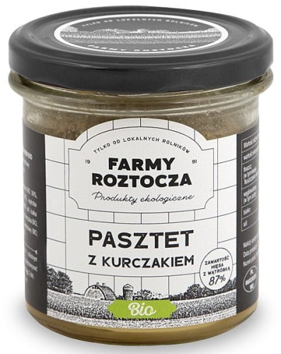 18301PASZTET DROBIOWO - WIEPRZOWY BIO 180 g (SŁOIK) - FARMY ROZTOCZA-1