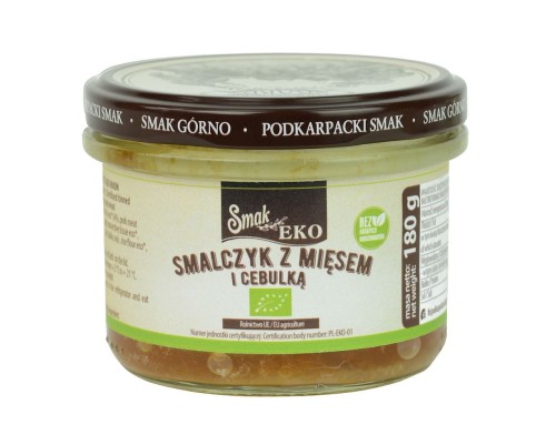 14691SMALCZYK Z MIĘSEM I CEBULKĄ BIO 180 g - SMAK EKO-1