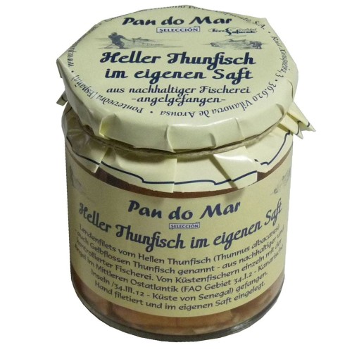 9853TUŃCZYK ŻÓŁTOPŁETWY W SOSIE WŁASNYM 220 g (154 g) (SŁOIK) - PAN DO MAR-1