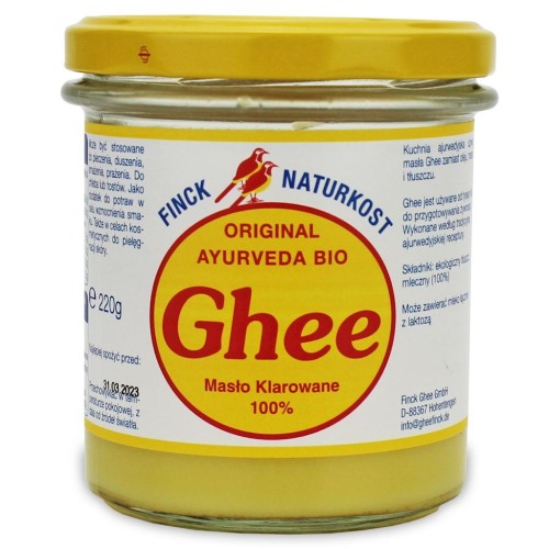 10621MASŁO KLAROWANE GHEE BIO 220 g - FINCK AYURVEDA-1