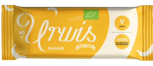 27252BATON BAKALIOWY Z BANANAMI "URWIS" BEZGLUTENOWY BIO 40 g - ZMIANY ZMIANY-1