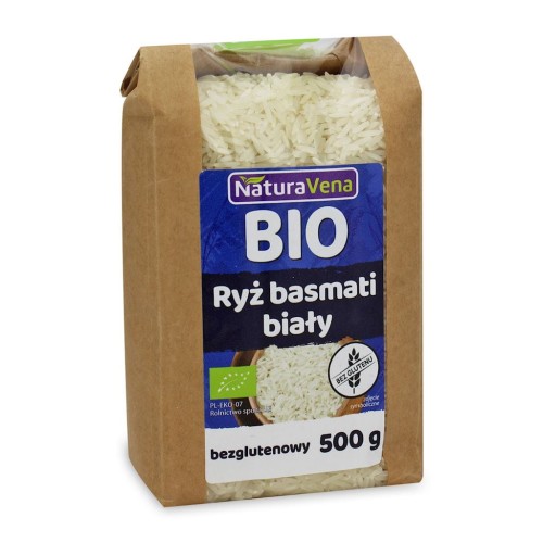 27999RYŻ BASMATI BIAŁY BEZGLUTENOWY BIO 500 g - NATURAVENA-1