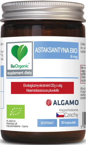 28235ASTAKSANTYNA EKSTRAKT BIO (8 mg) 30 KAPSUŁEK - BE ORGANIC-1