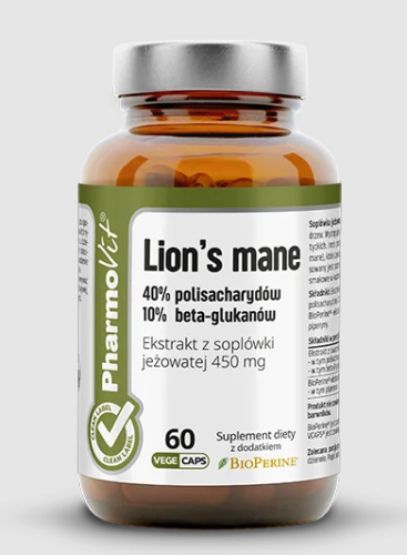28004SOPLÓWKA JEŻOWATA EKSTRAKT (450 mg) 60 KAPSUŁEK - PHARMOVIT (CLEAN LABEL)-1