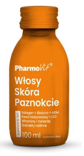 26949SHOT WŁOSY SKÓRA PAZNOKCIE BEZGLUTENOWY 100 ml - PHARMOVIT-1