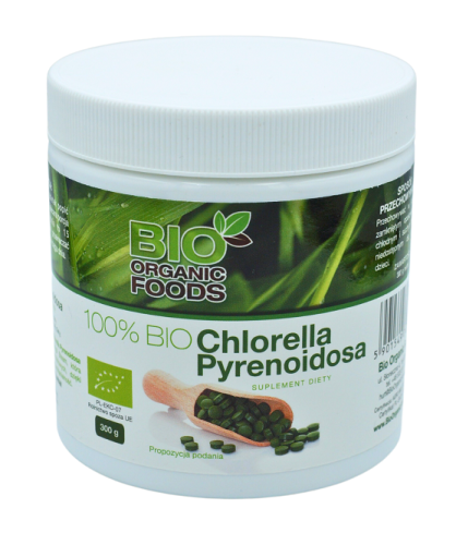 26335CHLORELLA PYRENOIDOSA BIO (250 mg) 1200 TABLETEK - BIO ORGANIC FOODS-1