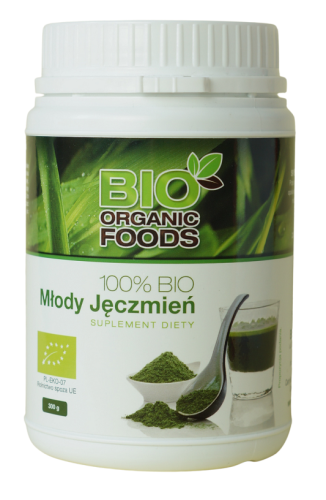 26337SOK Z MŁODEGO JĘCZMIENIA SPROSZKOWANY BIO 300 g - BIO ORGANIC FOODS-1