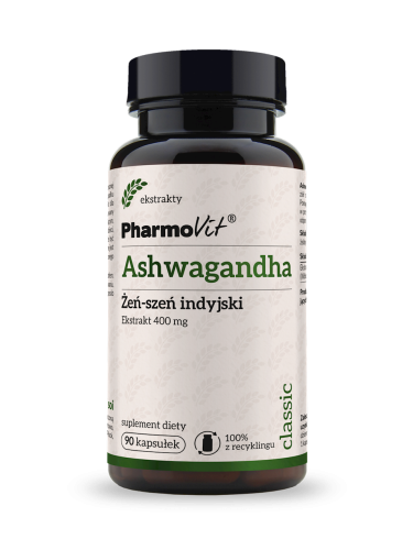 26015ASHWAGANDHA EKSTRAKT (400 mg) 90 KAPSUŁEK - PHARMOVIT (CLASSIC)-1