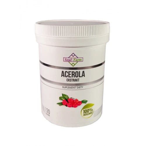 25822ACEROLA EKSTRAKT (600 mg) 120 KAPSUŁEK - SOUL FARM-1