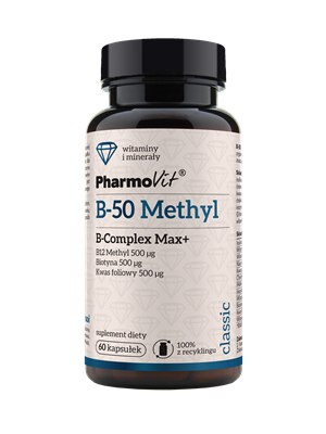 25638WITAMINA B-50 METHYL B-COMPLEX MAX+ 60 KAPSUŁEK - PHARMOVIT (CLASSIC)-1