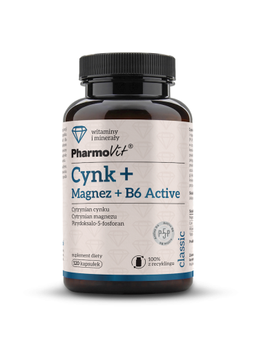 25641CYNK + MAGNEZ + WITAMINA B6 ACTIVE 120 KAPSUŁEK - PHARMOVIT (CLASSIC)-1