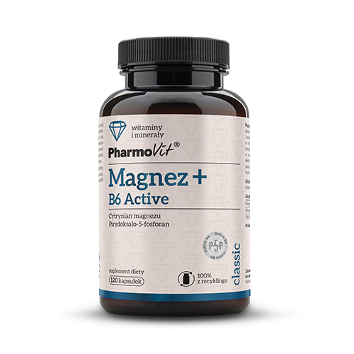 24623MAGNEZ + WITAMINA B6 ACTIV BEZGLUTENOWY 120 KAPSUŁEK - PHARMOVIT (CLASSIC)-1