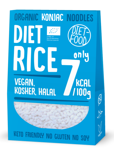 23766MAKARON (KONJAC W KSZTAŁCIE RYŻU) BEZGLUTENOWY BIO 385 g (300 g) - DIET-FOOD-1