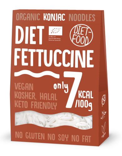 23767MAKARON (KONJAC) FETTUCCINE BEZGLUTENOWY BIO 385 g (300 g) - DIET-FOOD-1