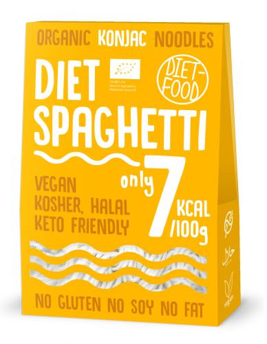 23768MAKARON (KONJAC) SPAGHETTI BEZGLUTENOWY BIO 385 g (300 g) - DIET-FOOD-1