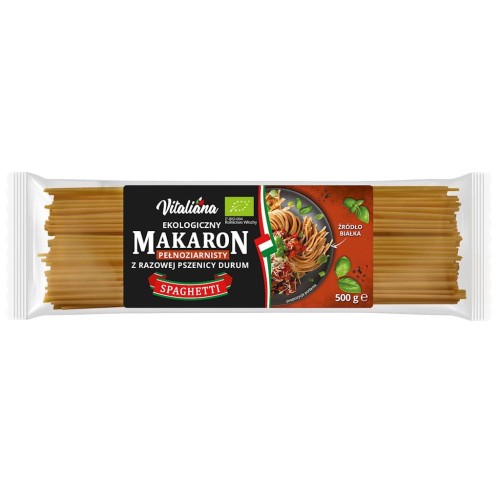 23350MAKARON (SEMOLINOWY RAZOWY) SPAGHETTI BIO 500 g - VITALIANA-1