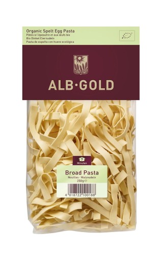 23201MAKARON (ORKISZOWY JAJECZNY) WSTĄŻKA BIO 250 g - ALB-GOLD-1