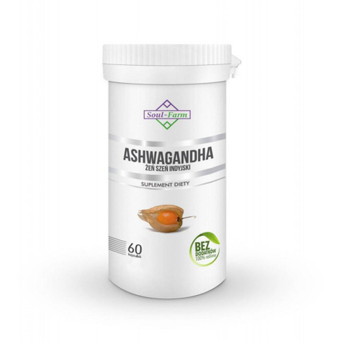 23095ASHWAGANDHA EKSTRAKT (500 mg) 60 KAPSUŁEK - SOUL FARM-1