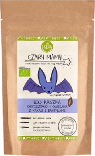 21809KASZKA ORKISZOWO - OWSIANA Z KAKAO I DAKTYLAMI BEZ DODATKU CUKRÓW BIO 200 g - HELPA-1