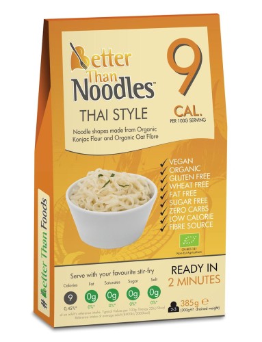 18106MAKARON (KONJAC) TYPU NOODLE THAI STYLE BEZGLUTENOWY BIO 385 g (300 g) - BETTER THAN FOODS-1