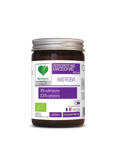 16494OSTROPEST + KARCZOCH EKSTRAKT BIO 50 KAPSUŁEK - BE ORGANIC-1