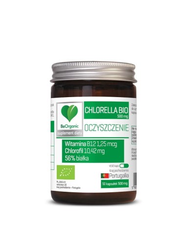 16496CHLORELLA BIO (500 mg) 50 KAPSUŁEK - BE ORGANIC-1