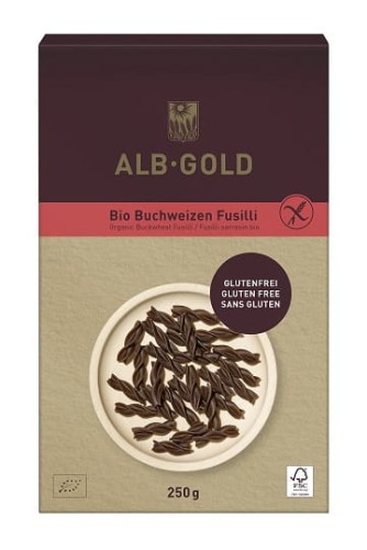 15126MAKARON (GRYCZANY) ŚWIDERKI BEZGLUTENOWY BIO 250 g - ALB GOLD (ALB NATUR)-1
