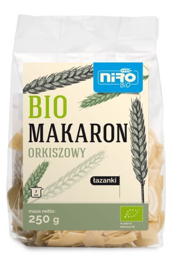 13588MAKARON (ORKISZOWY) ŁAZANKI BIO 250 g - NIRO-1